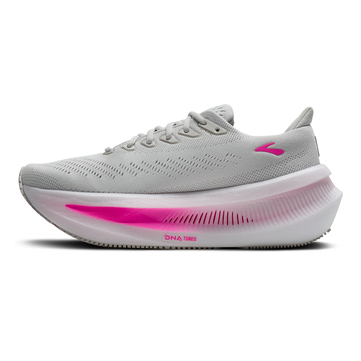 Brooks Glycerin Max 2 — Blazing Bell - Pink - White — Size B — Width 5 — Lifestyle View