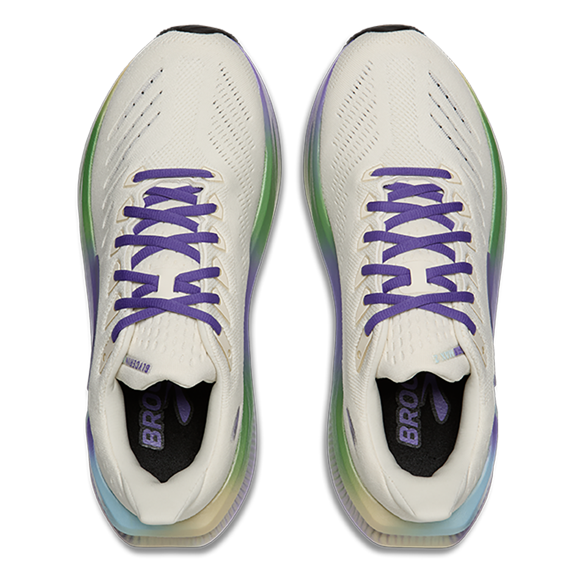 Brooks Glycerin Max 2 Gradient Pack — Papyrus - Blue - Phantom — Size B — Width 5.5 — Back View