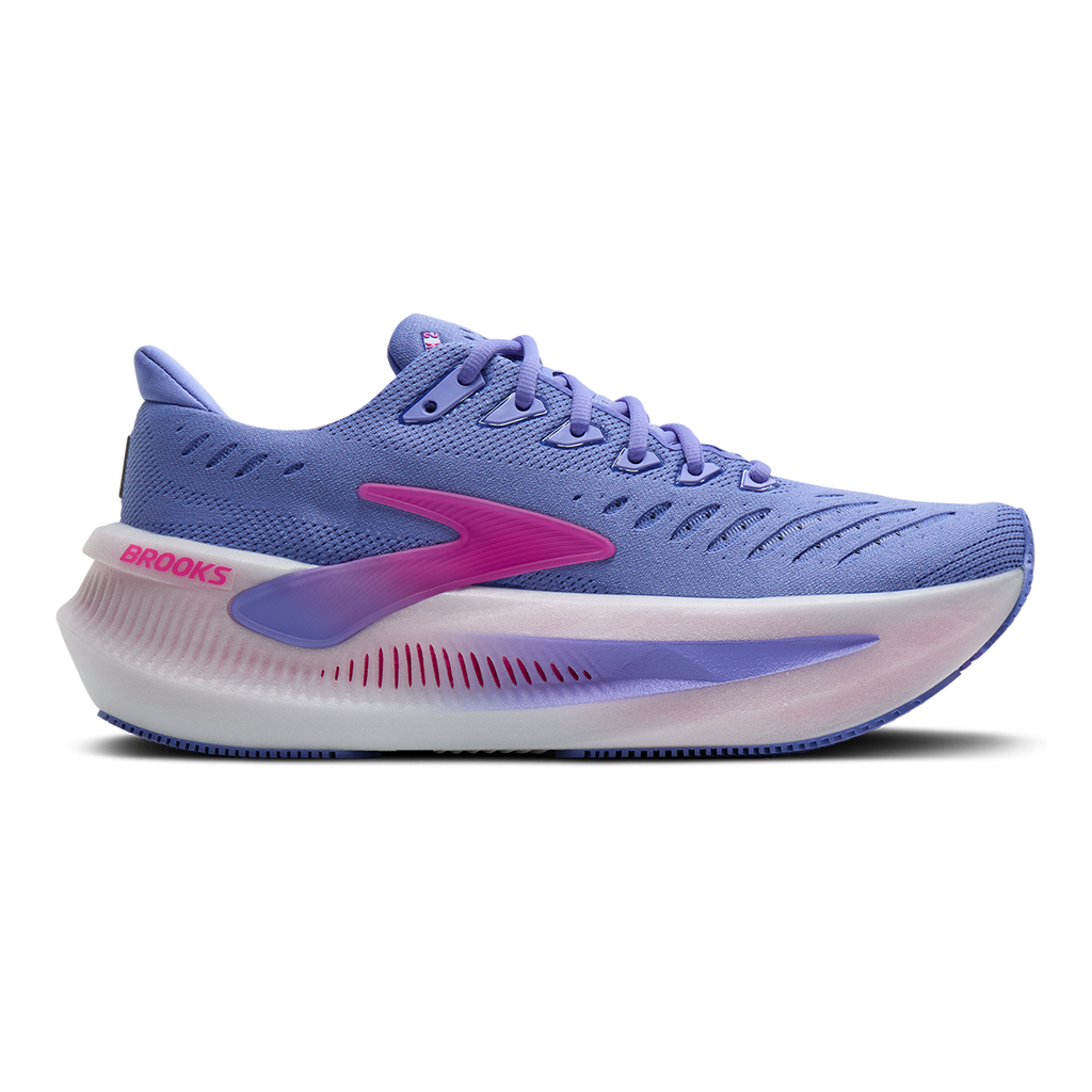Brooks Glycerin Max 2 — Blazing Bell - Pink - White — Size B — Width 5 — Front View