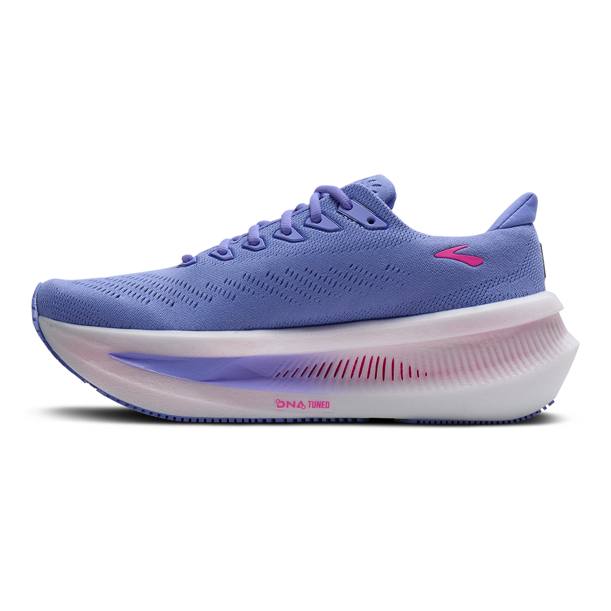 Brooks Glycerin Max 2 — Blazing Bell - Pink - White — Size B — Width 5 — Side View