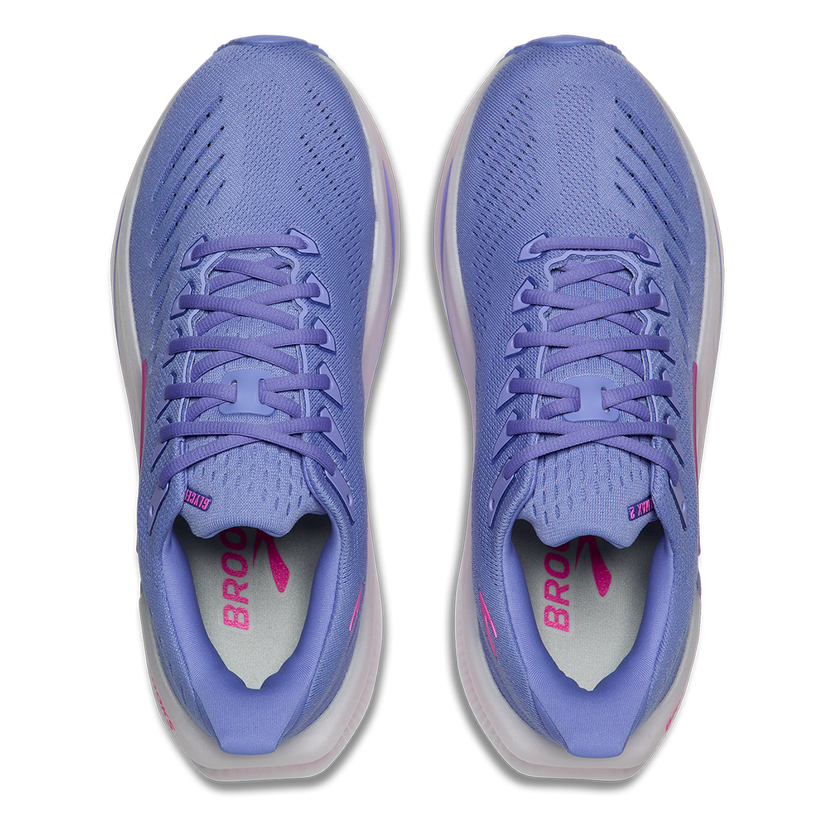 Brooks Glycerin Max 2 — Blazing Bell - Pink - White — Size B — Width 5 — Back View