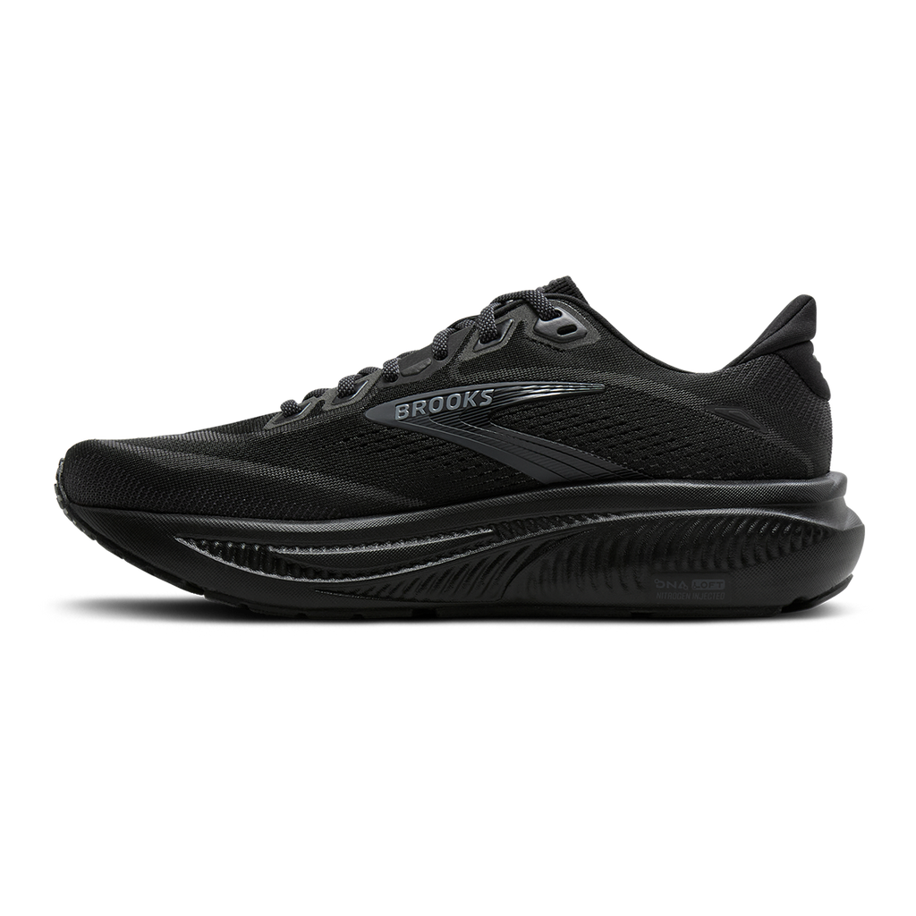 Brooks Ghost 18 — Black - Black - Bone Brown — Size B — Width 5 — Lifestyle View