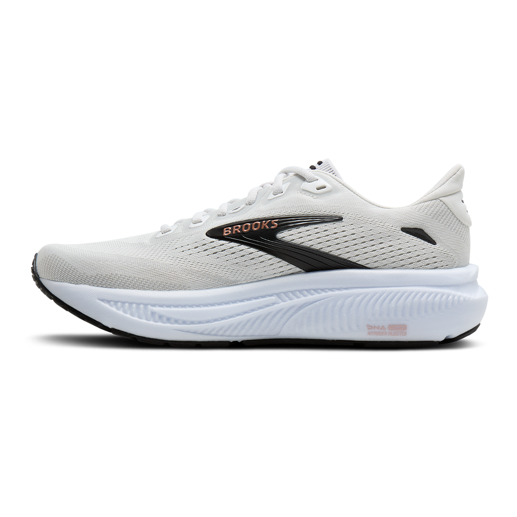 Brooks Ghost 18 — Black - Black - Bone Brown — Size B — Width 5 — Side View