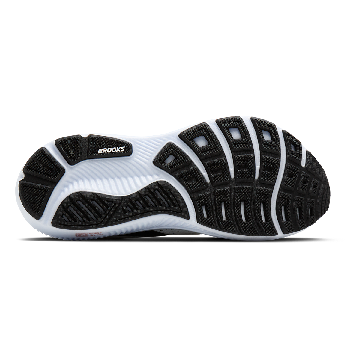 Brooks Ghost 18 — Black - Black - Bone Brown — Size B — Width 5 — Top View
