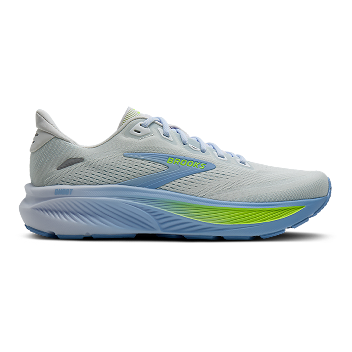 Brooks Ghost 18 Nightlife Collection — White - OpenAir - Nightlife — Size B — Width 5 — Front View