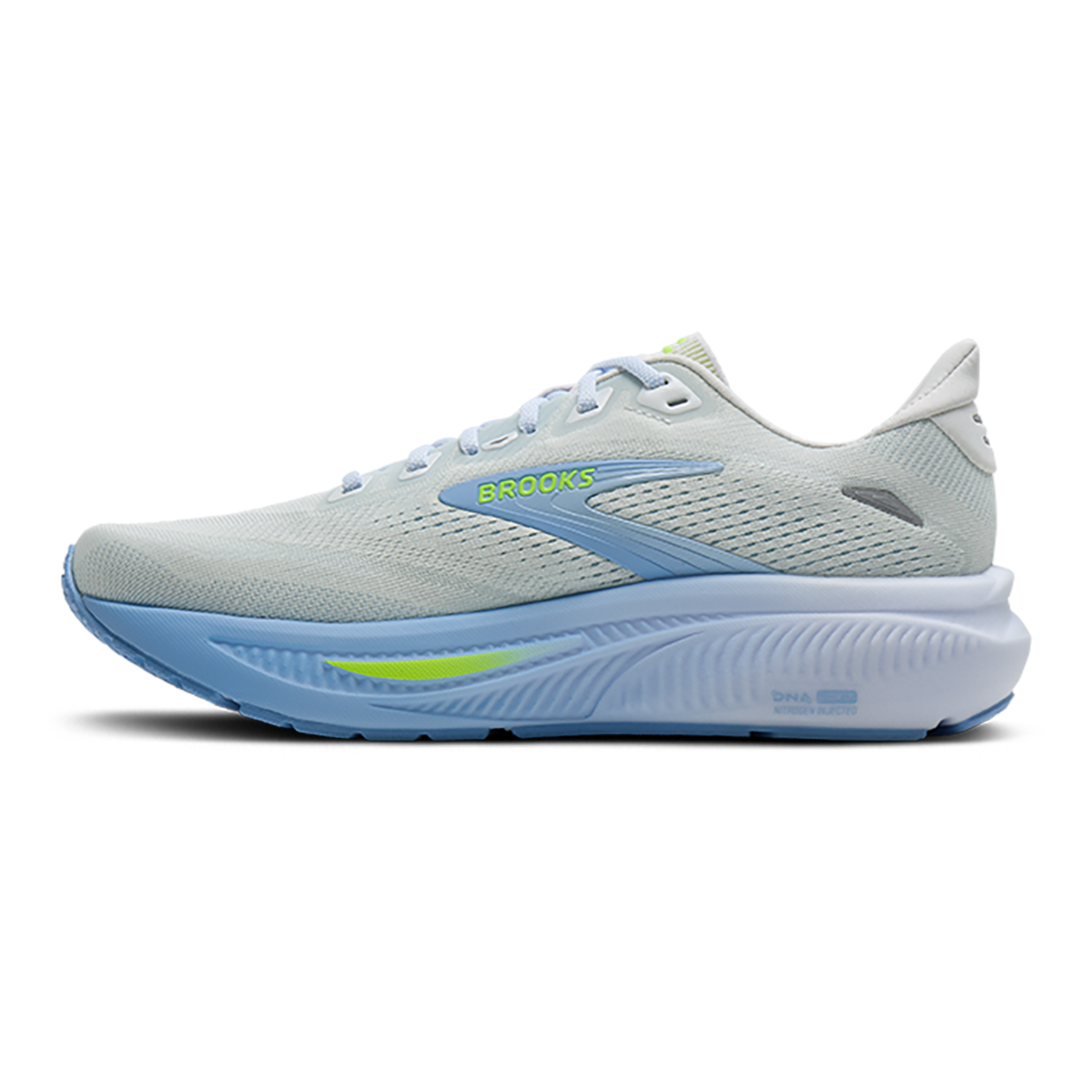 Brooks Ghost 18 Nightlife Collection — White - OpenAir - Nightlife — Size B — Width 5 — Side View