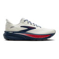 Brooks Ghost 18 USA — Coconut - Red - Blue — Size B — Width 7 — Front View