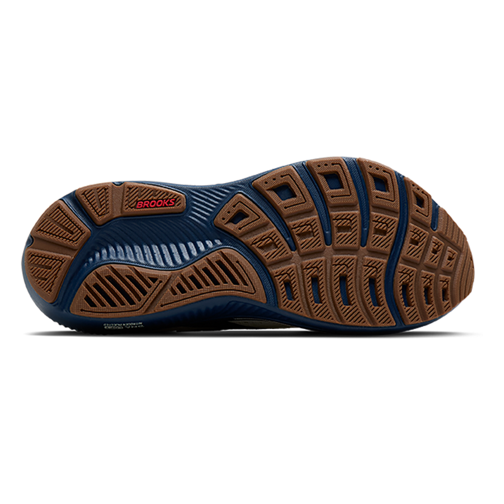 Brooks Ghost 18 USA — Coconut - Red - Blue — Size B — Width 7 — Top View