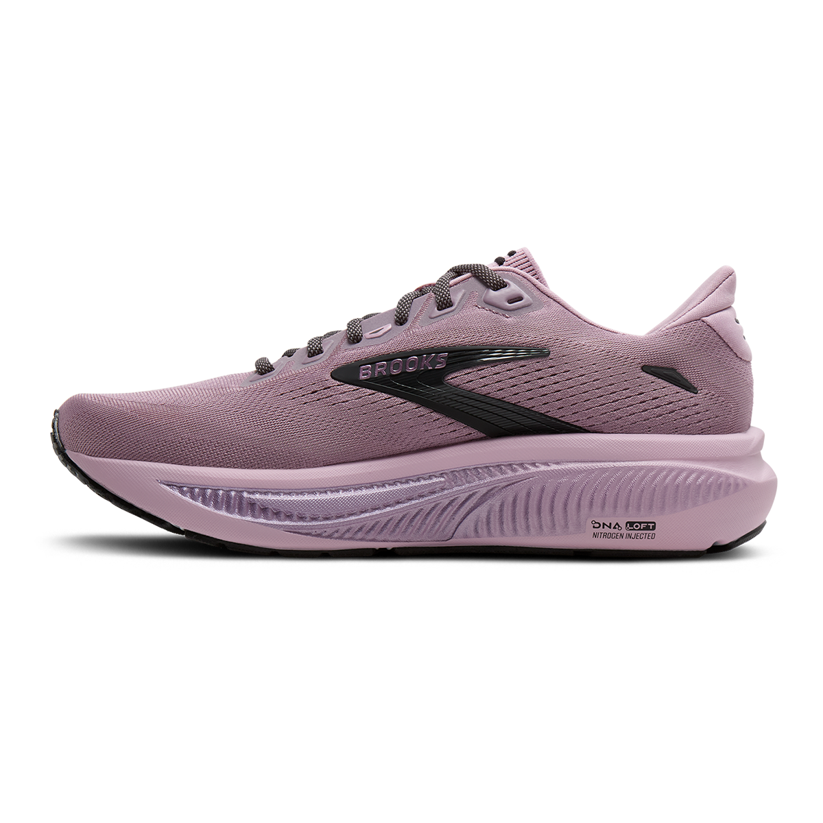 Brooks Ghost 18 Capsule Collection — Elderberry - Black — Size B — Width 5 — Side View