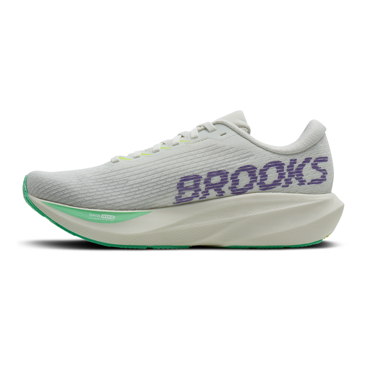 Brooks Ghost Amp — Arctic Wolf - Dove - Pink — Size B — Width 5.5 — Lifestyle View