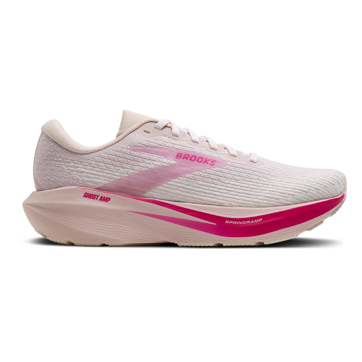Brooks Ghost Amp — Arctic Wolf - Dove - Pink — Size B — Width 5.5 — Alternate View 9
