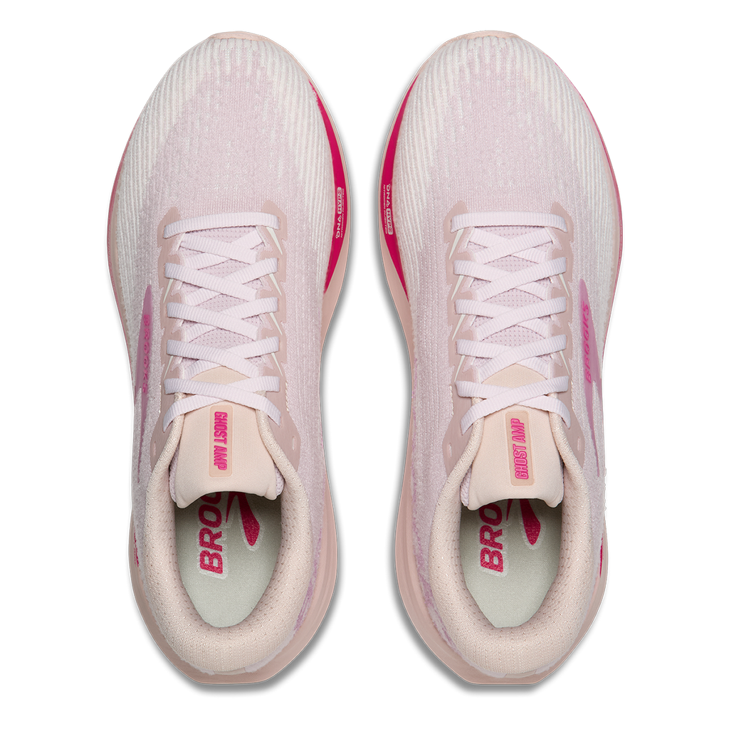 Brooks Ghost Amp — Arctic Wolf - Dove - Pink — Size B — Width 5.5 — Alternate View 11