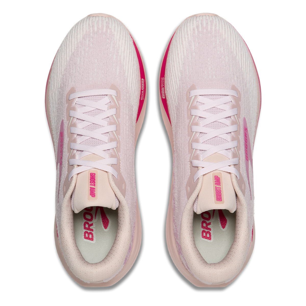 Brooks Ghost Amp — Arctic Wolf - Dove - Pink — Size B — Width 5.5 — Alternate View 11