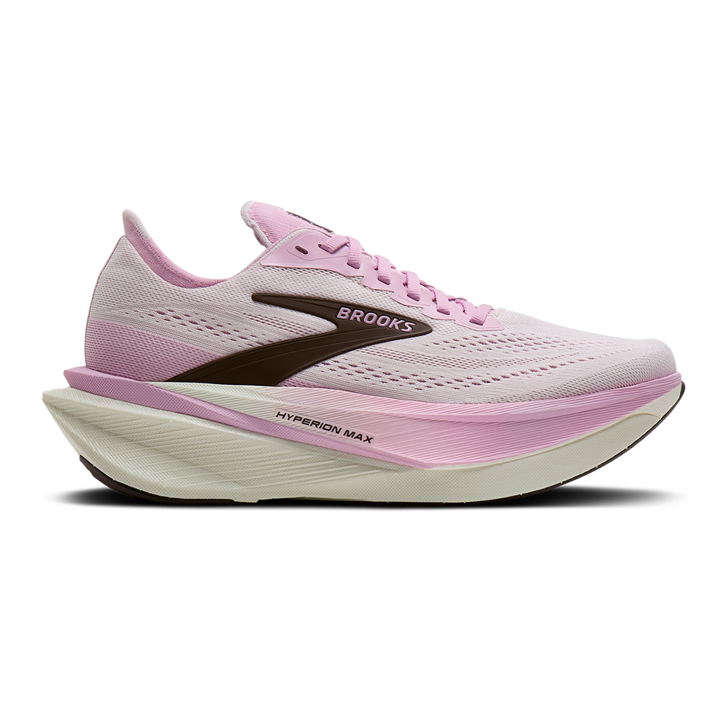 Brooks Hyperion Max 4 Color Collection — Pink Lavender - Coffee Bean — Size B — Width 5 — Front View