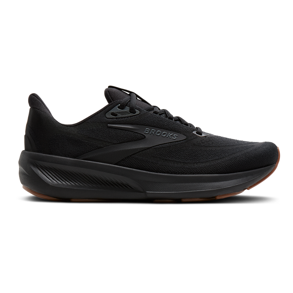 Brooks Revel 9 — Black - Black - Rose Gold — Size B — Width 5.5 — Detail View