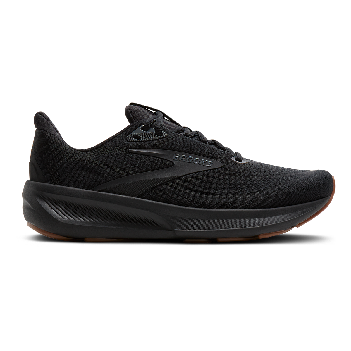 Brooks Revel 9 — Black - Black - Rose Gold — Size B — Width 5.5 — Detail View