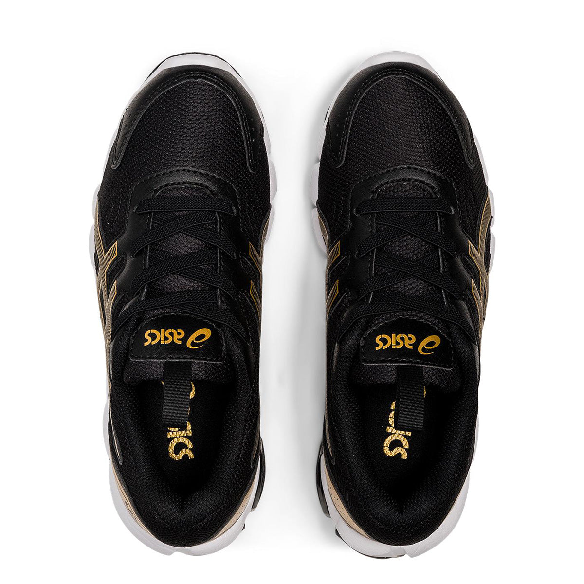 Asics Gel - Quantum 90 PS — Black - Pure Gold — Size Y — Width 1 — Back View