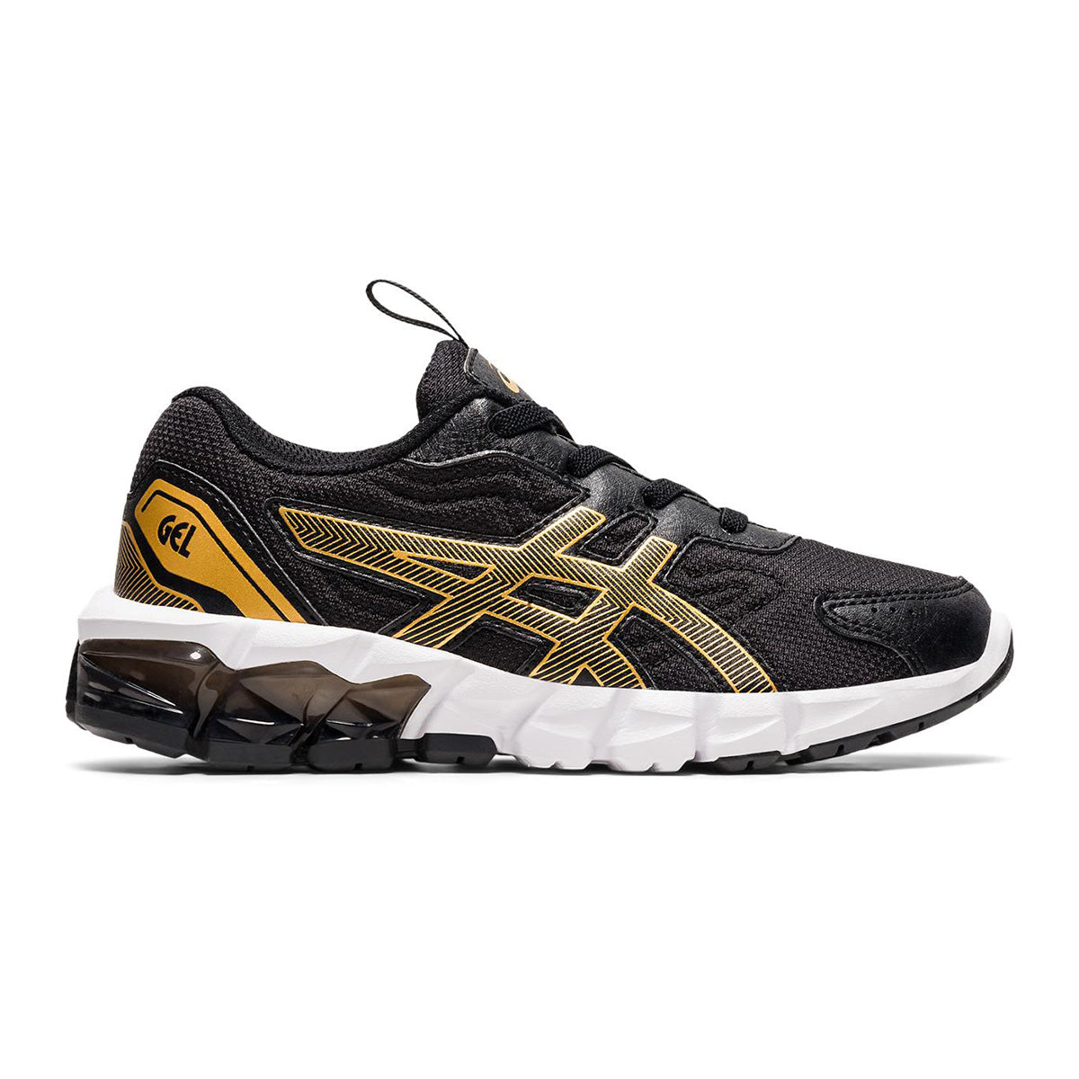 Asics Gel - Quantum 90 PS — Black - Pure Gold — Size Y — Width 1 — Front View