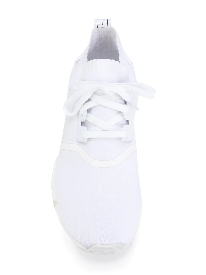 adidas Nmd_R1 Primeknit Triple White Sneakers — Same as shown — Size US M 4.5 - US W 6 — Top View