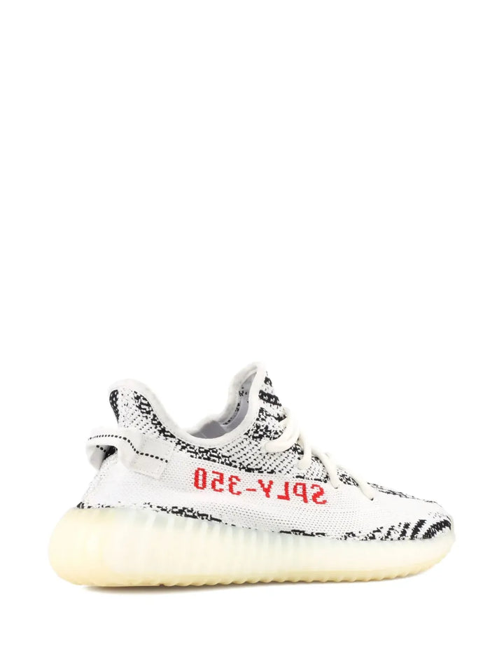 adidas Yeezy Boost 350 V2 Zebra - 2018/2019 Release Sneakers — White — Size US M 7.5 - US W 9 — Back View