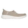 Skechers Go Walk Joy - Fantasia — Natural Textile - Trim — Size B — Width 5 — Front View
