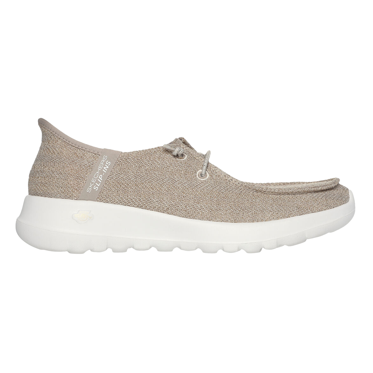 Skechers Go Walk Joy - Fantasia — Natural Textile - Trim — Size B — Width 5 — Front View