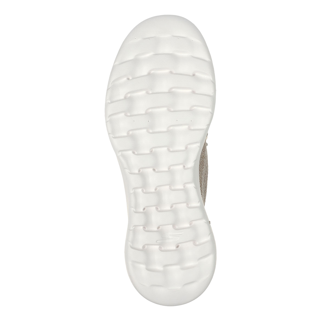 Skechers Go Walk Joy - Fantasia — Natural Textile - Trim — Size B — Width 5 — Top View
