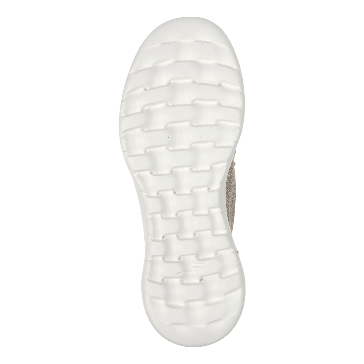 Skechers Go Walk Joy - Fantasia — Natural Textile - Trim — Size B — Width 5 — Top View