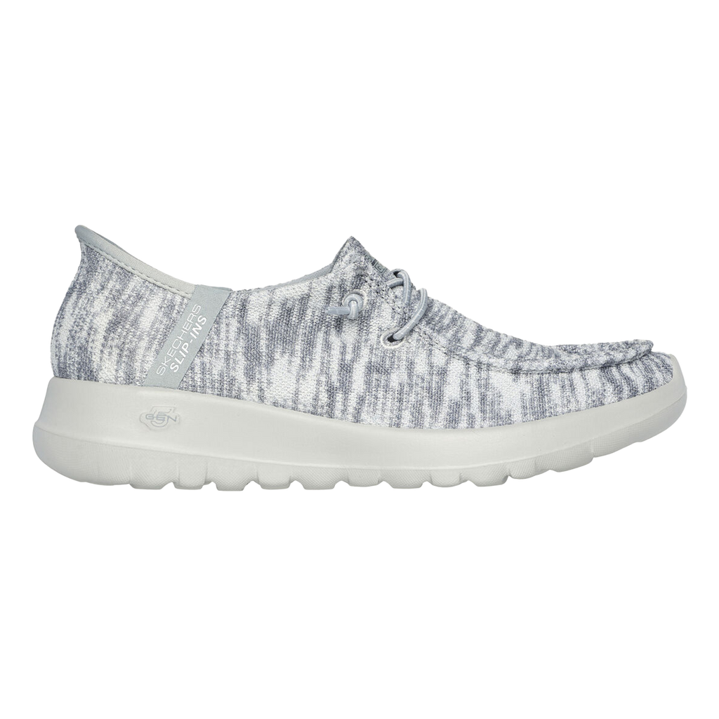 Go Walk Joy - Halen — Light Textile - Grey Trim — Size B — Width 5 — Front View