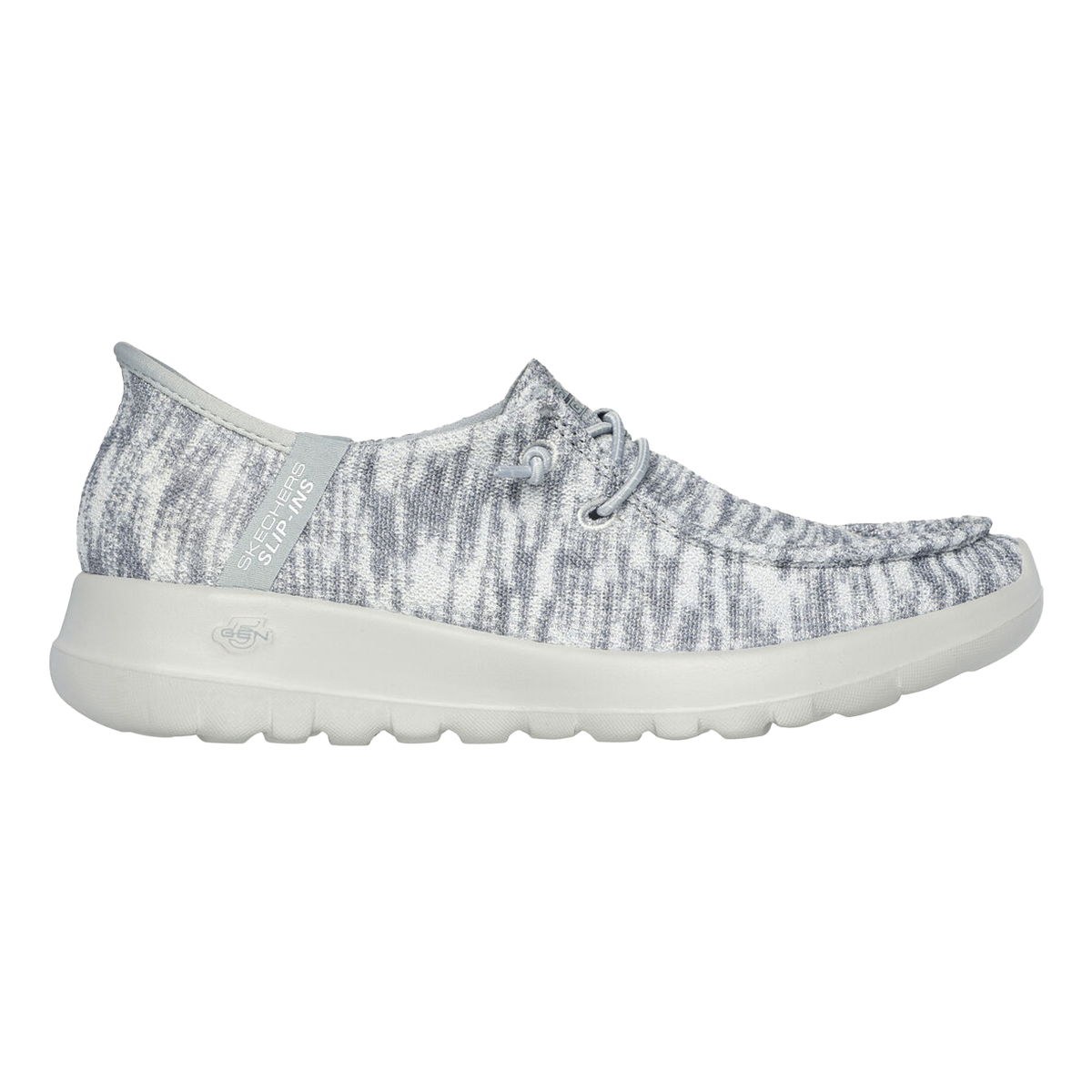Go Walk Joy - Halen — Light Textile - Grey Trim — Size B — Width 5 — Front View