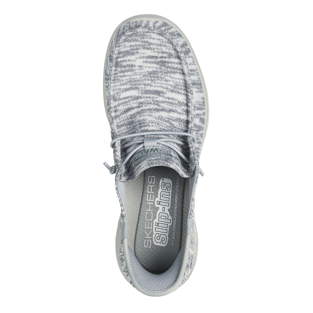 Go Walk Joy - Halen — Light Textile - Grey Trim — Size B — Width 5 — Back View