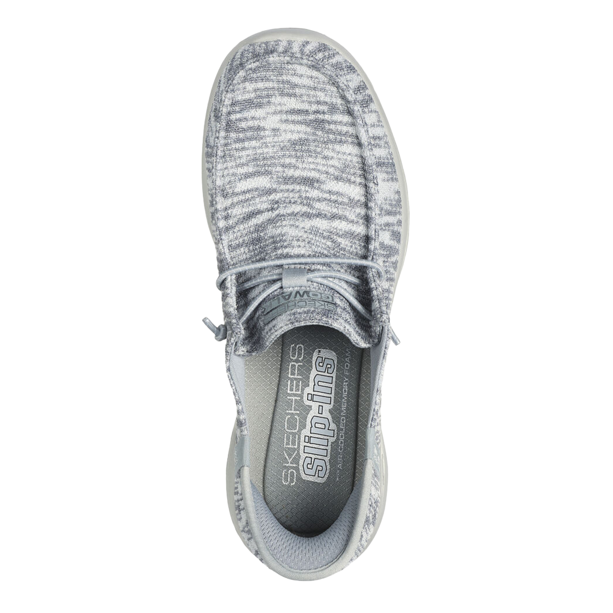 Go Walk Joy - Halen — Light Textile - Grey Trim — Size B — Width 5 — Back View