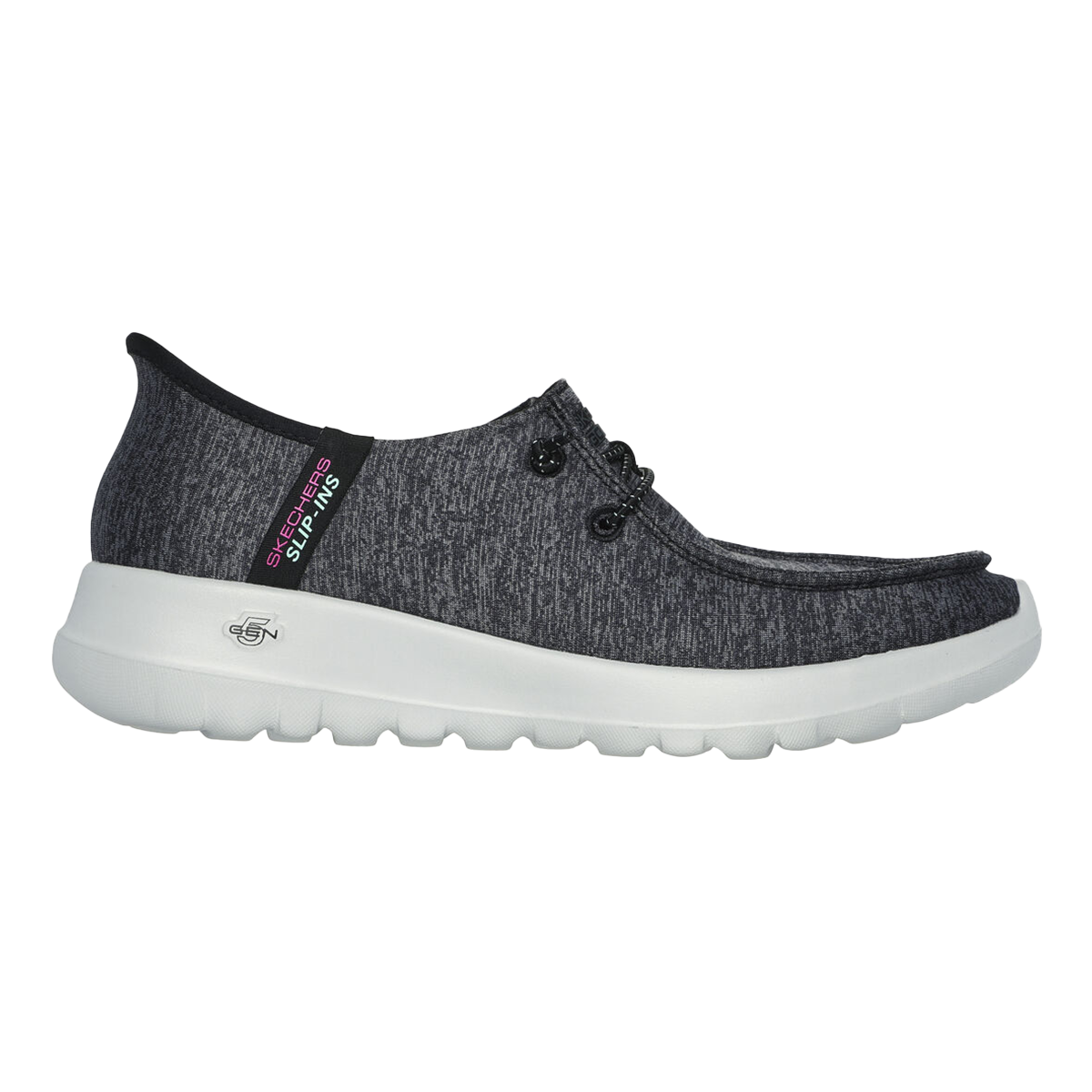 Go Walk Joy - Ibis — Black Textile - Trim — Size B — Width 6 — Front View