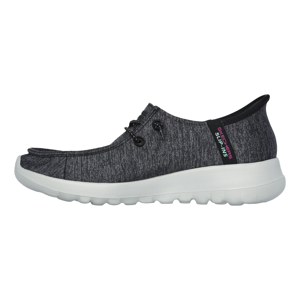 Go Walk Joy - Ibis — Black Textile - Trim — Size B — Width 6 — Side View