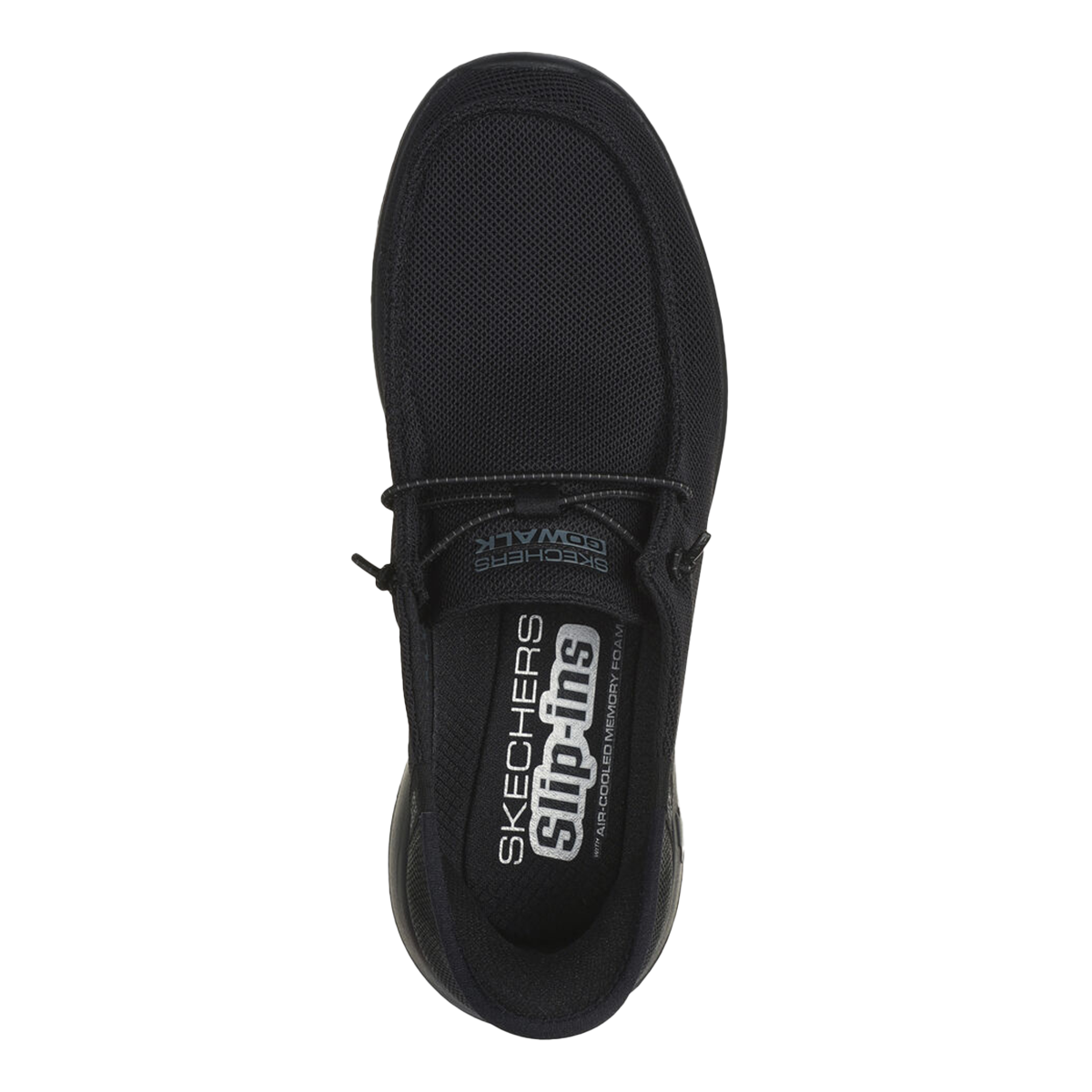Go Walk Joy - Idalis — Black Textile - Trim — Size B — Width 5 — Back View