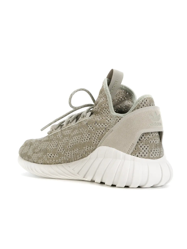 adidas Tubular Doom Sock Pk Sneakers — Olive Green — Size US M 5 - US W 6.5 — Back View