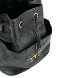 Chanel Pre Owned Drawstring Quilted Chain Shoulder Bag — Same as shown — Size One Size — Detail View