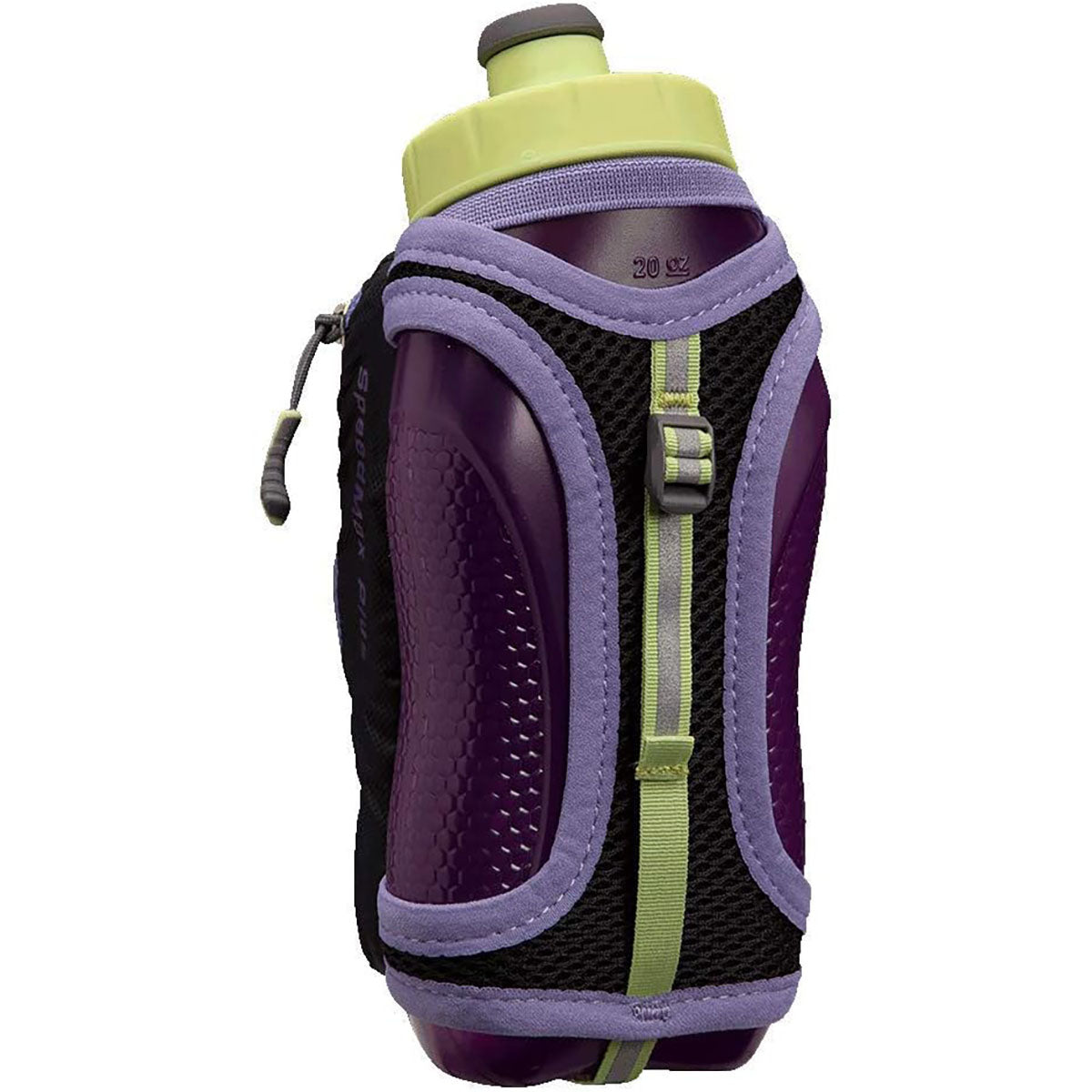 Nathan Speedmax Plus Flask — Black - Safety Yellow — Size 22oz — Front View