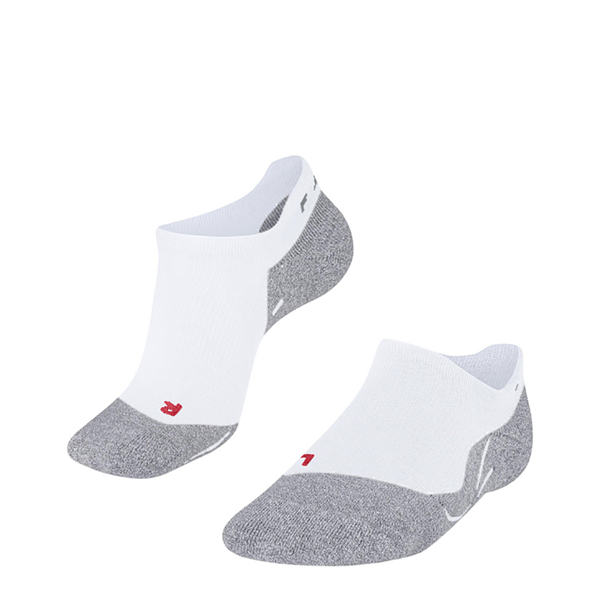 Falke RU5 Race Invisible Socks — White - Mix — Size 39 - 41 — Back View