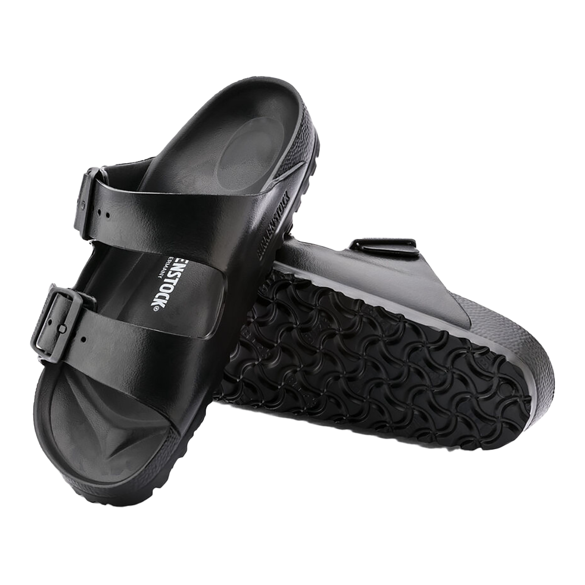 Birkenstock Arizona EVA — Black — Size D — Width 41 — Top View