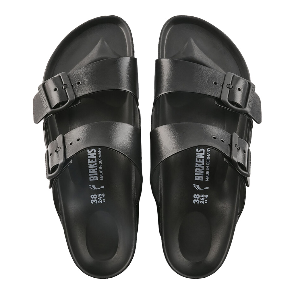 Birkenstock Arizona EVA — Black — Size D — Width 41 — Back View