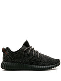 adidas Yeezy Boost 350 In Pirate Black Sneakers — Black — Size US M 9 - US W 10.5 — Front View