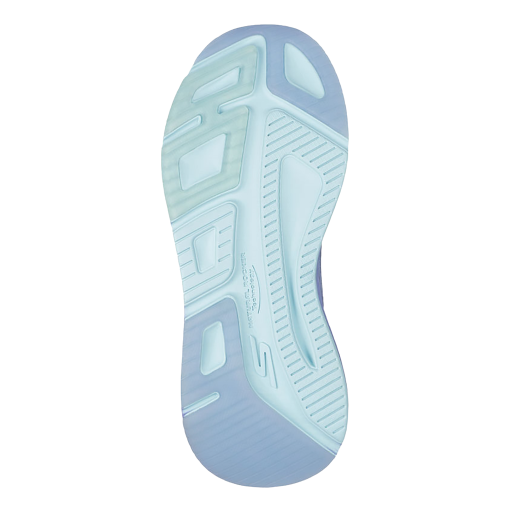 Skechers Max Cushioning Elite 2.0 - Speed Play — Blue - Lavender — Size B — Width 6.5 — Top View