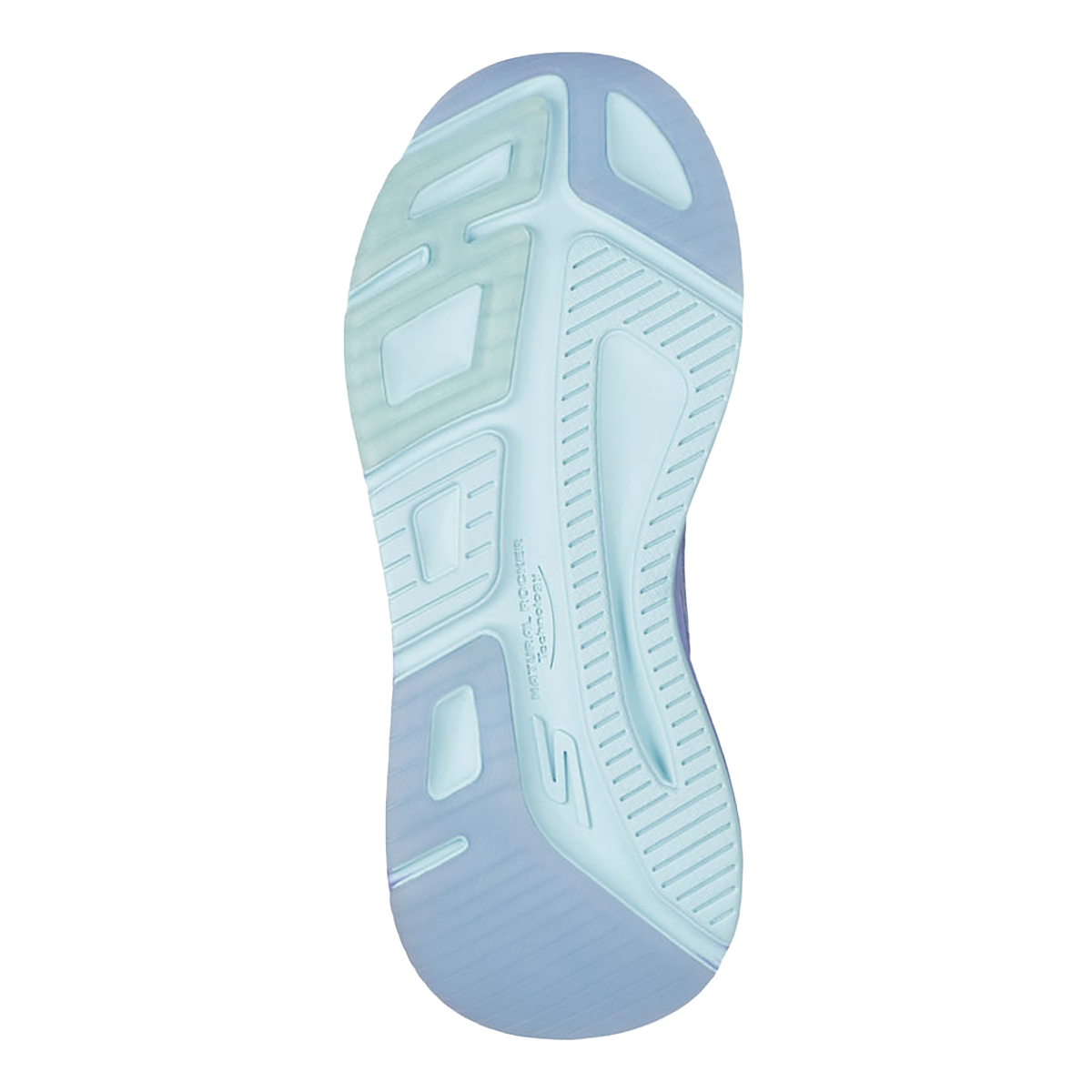 Skechers Max Cushioning Elite 2.0 - Speed Play — Blue - Lavender — Size B — Width 6.5 — Top View