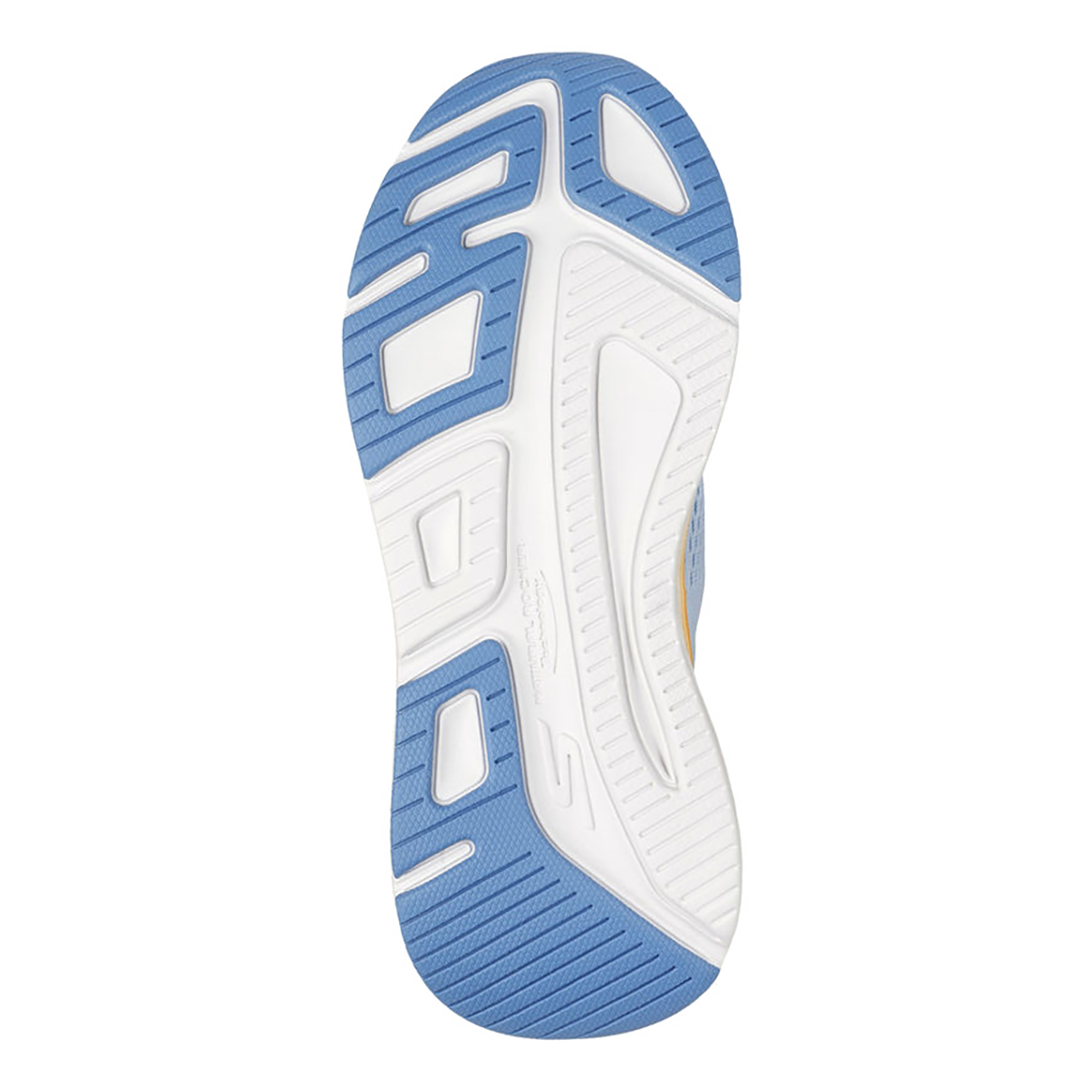 Skechers Max Cushioning Elite 2.0 - Slip-Ins — Blue - Orange — Size B — Width 6.5 — Top View