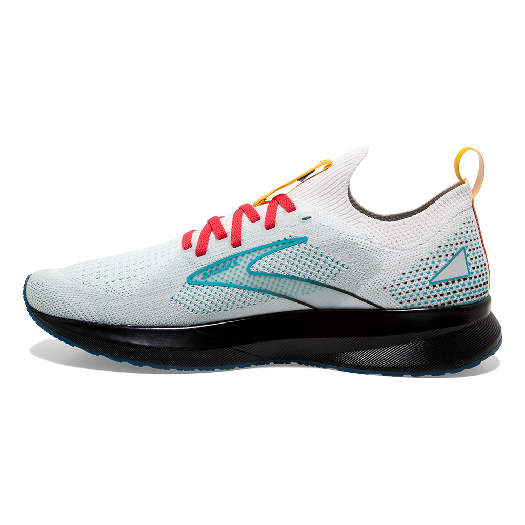 Brooks Levitate StealthFit 5 Regional — White - Luna - Bluebird — Size B — Width 10.5 — Detail View