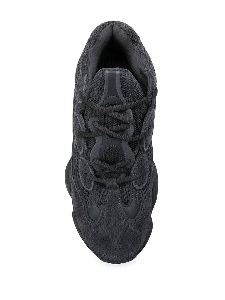 adidas Yeezy 500 Utility Black Sneakers — Black — Size US M 8 - US W 9.5 — Top View