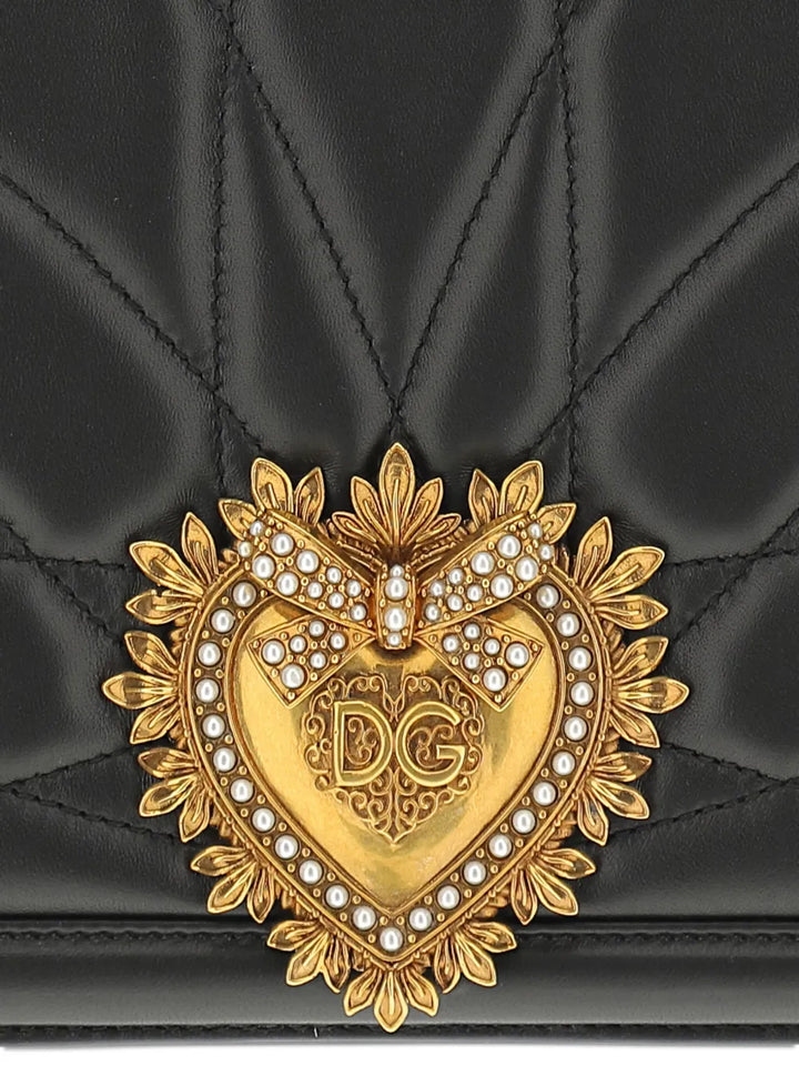 Dolce Gabbana Large Devotion Quilted Shoulder Bag — Same as shown — Size One Size — Top View