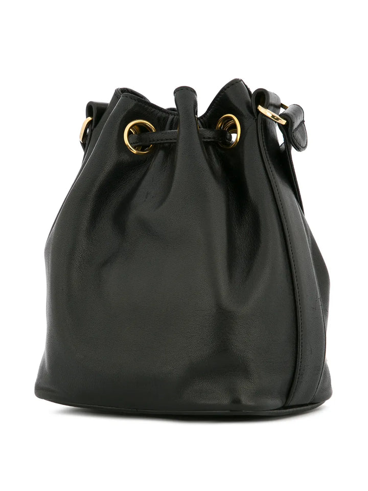 Chanel Pre Owned 1994 1996 Drawstring Chain Mini Shoulder Bag — Same as shown — Size One Size — Back View