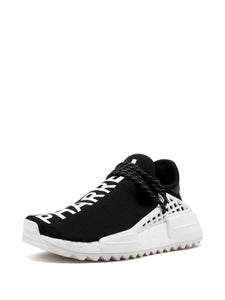 adidas X Pharrell Williams Cc Hu Nmd Chanel Sneakers — Black/White — Size US M 7 - US W 8.5 — Top View